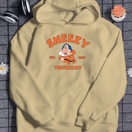 Seven Dwarfs Hoodie Sneezy Thursday Shirt Snow White Cartoon Shirt For Disneyland Disneytrip Disneyworld 2025 For Vacation Birthday Gift