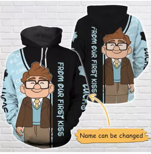 Custom Carl And Ellie Couple HIS 3D HOODIE HALLOWEEN GIFT