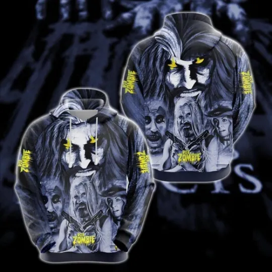 Rob Zombie Hoodie 3D 006 Rocknight80s Fashion For Hoodie 3d - all printed
