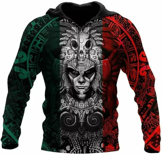Personalized Aztec Mexican Warrior Hoodie 3D Unisex  Gift Best Price