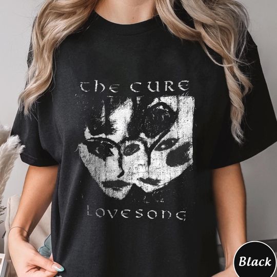 The Cure Lovesong Shirt, Vintage Band Tee, Gothic Rock T-Shirt, 80s Music Fan Gift, Retro Alternative Band Merch, Grunge Aesthetic Shirt