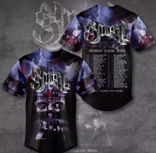 Ghost Band Baseball Jersey, 2025 Ghost Band Jersey Gifts Fan