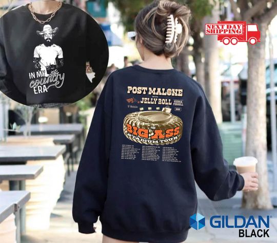 Post Malone Big Ass Tour 2025 Shirt, Vintage Malone Rap Music Shirt, Posty Tee, Rapper Sweatshirt, Hoodie