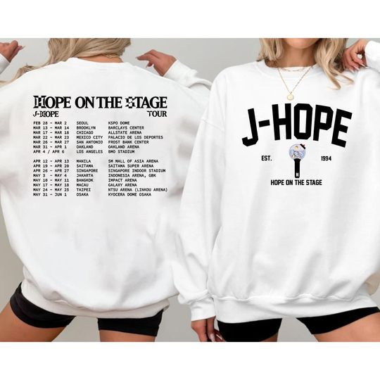 J-Hope Hope On The Stage Tour 2025 Sweatshirt, Hope On The Street Shirt, J Hope World Tour Shirt, BTS Army Tee, BTS Hobi Shirt, J Hope Shirt