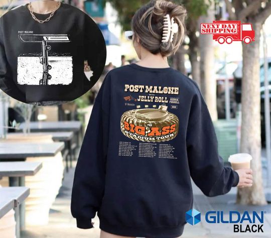 Post Malone Big Ass Tour 2025 Shirt, Vintage Malone Rap Music Shirt, Posty Tee, Rapper Sweatshirt