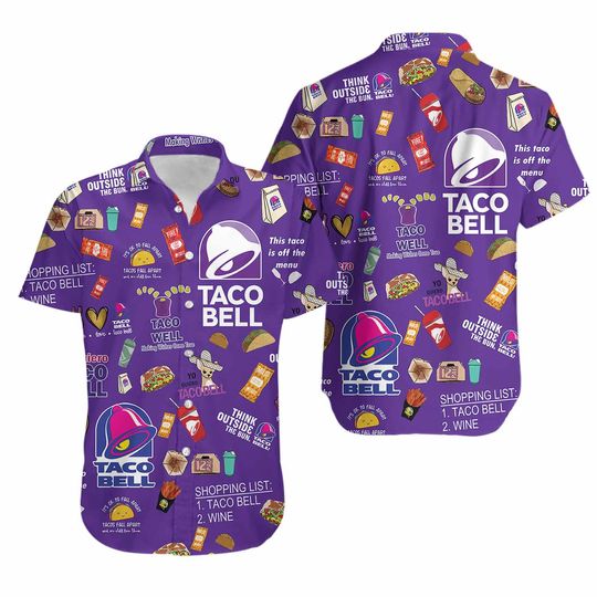 Taco Bell Hawaii Shirt, Taco Bell Shorts, Taco Bell Cake Button Shirt Men, Taco Bell Sauce Shirt, Shirt For Men, Beach Shorts