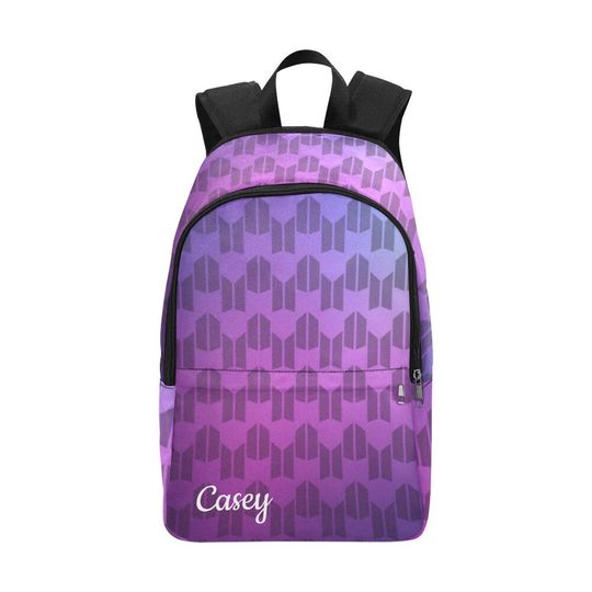 Personalized BTS & ARMY Logo Backpack - K-Pop Inspired - Add Name or Text - Purple