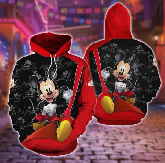 Mickey Mouse Disney Mickey Family 3D HOODIE