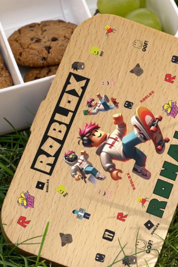 Custom Kids Bento Lunch Box - Roblox & Gamer Designs for School