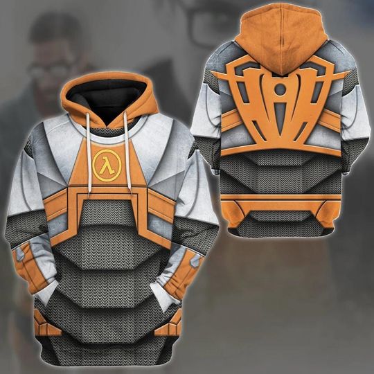 Half Life Dr Gordon Freeman Cosplay Hoodie, Half Life Game Hoodie, Dr Gordon Freeman Fan Shirt, Silent Protagonist Gift For Gamers