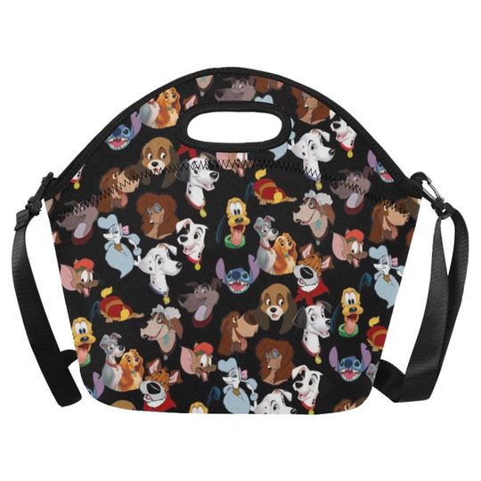 Disney Dogs Neoprene Lunch Bag | Disney Dogs Lunch Bag | Disney Lunch Bag | Disney Dogs Bag | Disney Lunchbox | Disneyland Snacks Bag |