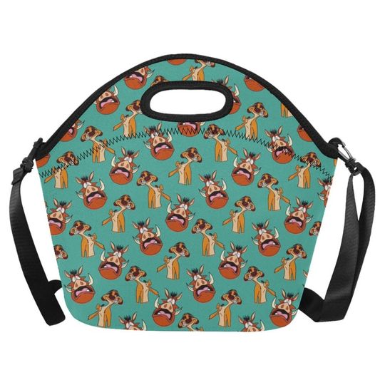 Timon and Pumbaa Neoprene Lunch Bag | Lion King Lunch Bag | Disney Lunch Bag | Disney Lunchbox | Disneyland Snacks Bag | Lion King Bag