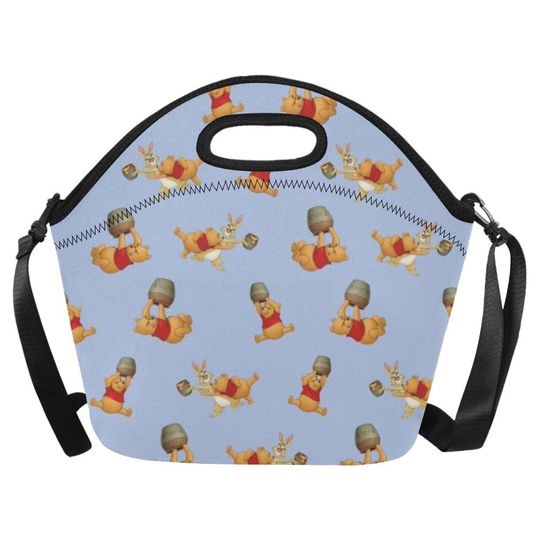 Pooh Bear Hunny Pot Neoprene Lunch Bag | Winnie the Pooh Lunch Bag | Pooh Bear Lunchbox | Pooh Lunchbox | Disney Lunch Bag | Disney Lunchbox