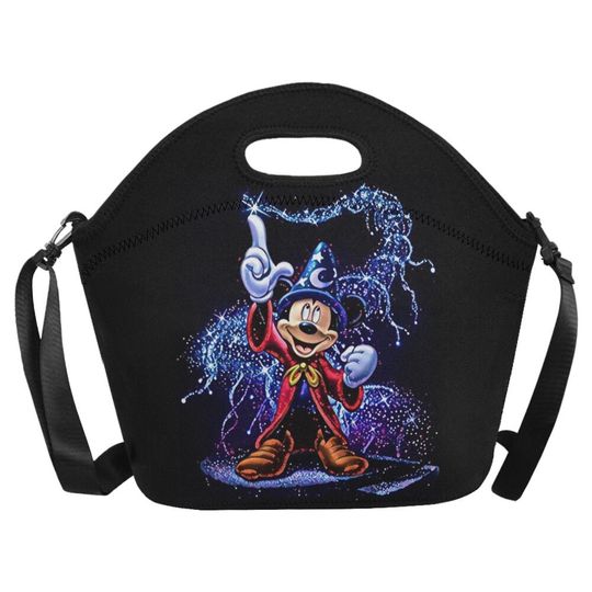 Sorcerer Mickey Neoprene Lunch Bag | Sorcerer Mickey Lunch Bag | Disney Lunch Bag | Disney Lunchbox | Disneyland Lunch Bag | Mickey Lunchbox