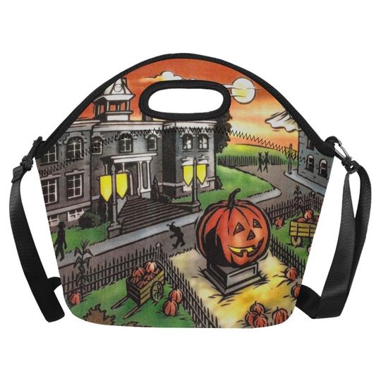 Halloweentown Neoprene Lunch Bag | Halloweentown Lunch Bag | Halloweentown Lunchbox | Disneyland Lunch Bag | Disney Halloween Bag