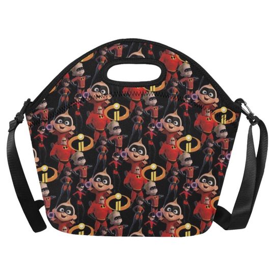 The Incredibles Neoprene Lunch Bag | Incredibles Lunch Bag | Incredibles Bag | Disney Lunch Bag | Disney Lunchbox | Disneyland Snacks Bag |