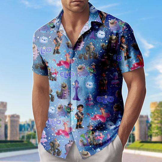 Elio Movie Hawaiian Shirt, Elio Galaxy Man Shorts, Disney Pixar Character Shirt, Disney Elio Movie Shirt, Elio Pixar Summer Shirt
