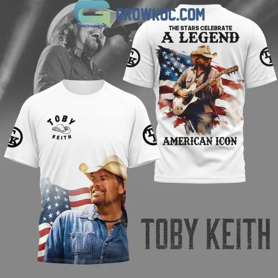 Toby Keith American Icon The Stars Celebrate A Legend 2024 3D T-Shirt B100