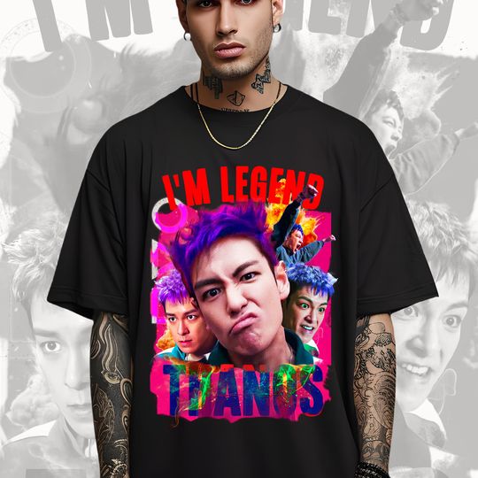 I'm Legend Thanos T-Shirt, T.O.P (Choi Seung-hyun), 90s Style Vintage Graphic Tee