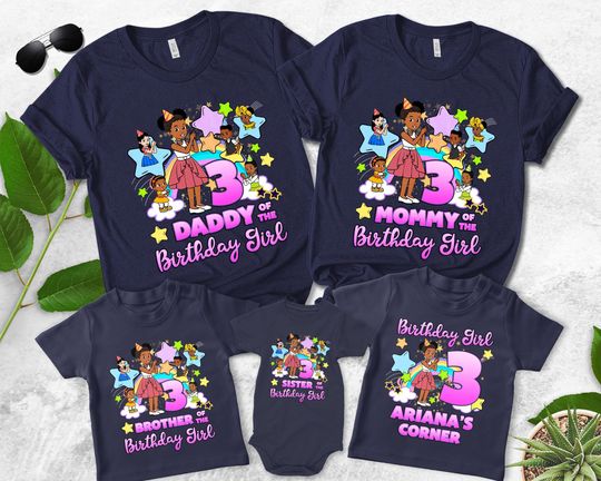 Gracie's Corner Birthday Girl Shirt, Personalized Birthday Girl Shirt, Custom Gracie's Corner Shirt, Gracie's Corner Themed Birthday