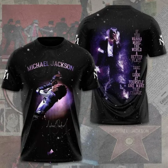 Michael Jackson 3D Unisex T-shirt, gift for fans