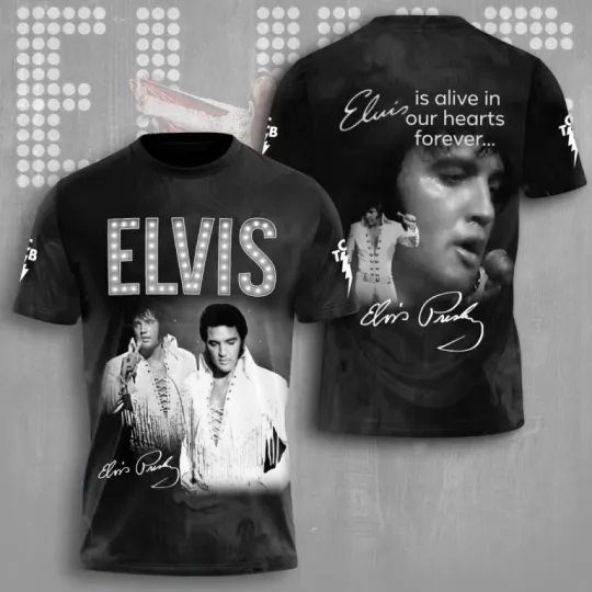 Elvis Presley 3D Unisex T-shirt, gift for fans