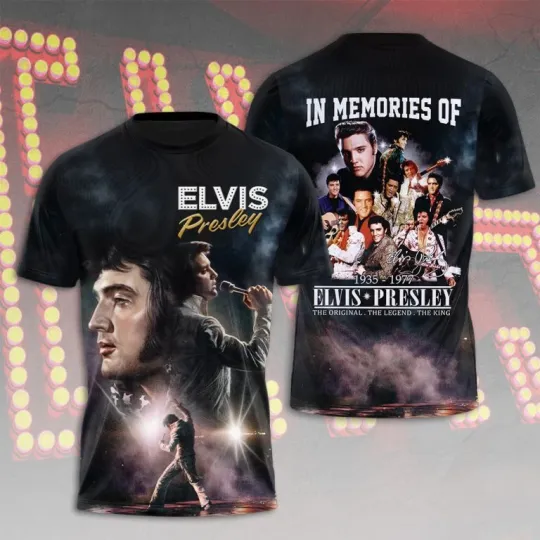 Elvis Presley 3D Unisex T-shirt, gift for fan