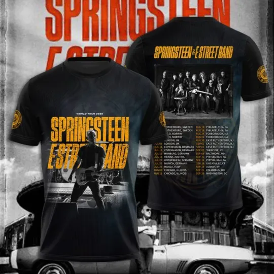 Bruce Springsteen 3D Tour 2025 The Last Show Tour 2025 T-Shirt