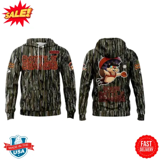 Boise Battle Beaverr One-Night-Only Camo Limited Edition 3D Hoodie
