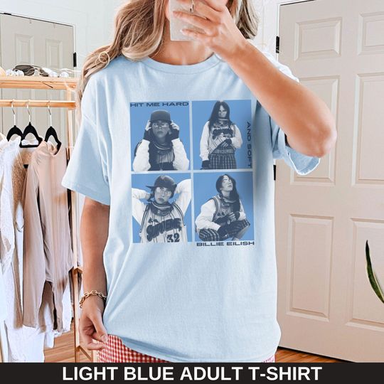 Hit Me Hard Women's Babytee T-Shirt - Trendy Pop Music Concert Apparel, Billie Inspired Fangirl Gift