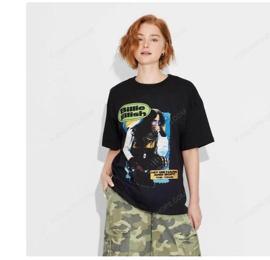 Billie Eilish Grunge T-Shirt Alternative Rock Merchandise