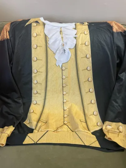 Gearhumans Men's Military 3D Graphic George Washington Sweatshirt, Size 2XL