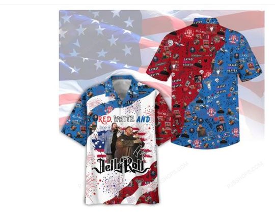 Jelly Roll Vibes, Hawaiian Shirt for Summer Music Festivals and True Fans