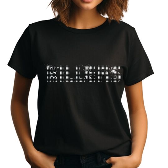 Rhinestone Rock Noir T-Shirt for Anthemic Nights & Electric Style