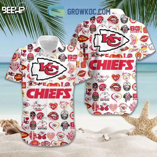 Kansas City Chiefs Hawaiian Button Down Shirt Unisex