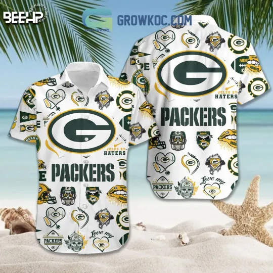 Green Bay Packers Hawaiian Button Down Shirt