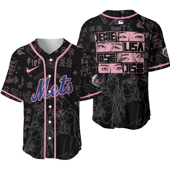 BLACK PINK x M.E.TS NY World Tour 2025 Limited Edition Baseball Jersey