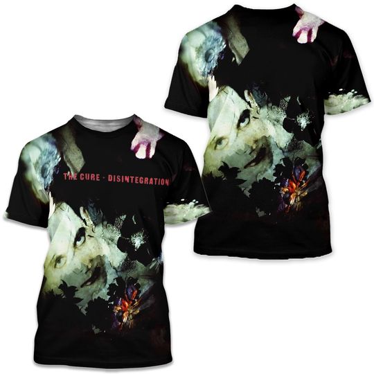The Cure Disintegration Album Cover AOP 3D T-shirt