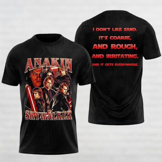 Anakin Skywalker Shirt, Star Wars Men Shirt, Skywalker Merch, Star Wars Fan Shirt, Anakin Skywalker Tee, Disney Movie Gift