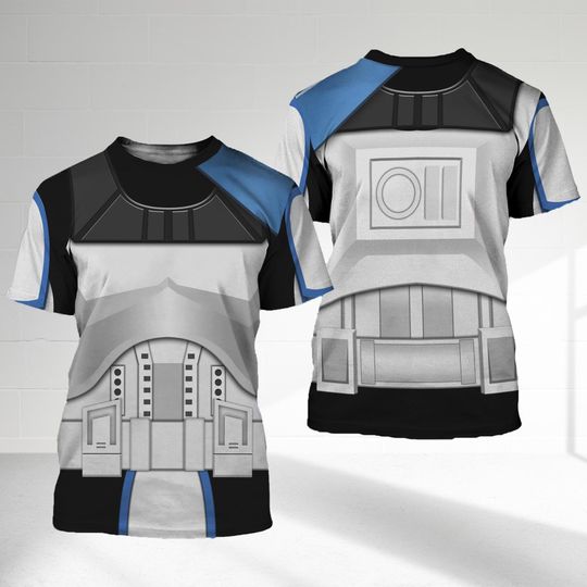 Captain Rex Captain 3D All Over Print Shirt, Star Wars Hero Sweatshirt Tracksuit 3D Clothing, Starwars Warrior Costume Halloween Sweater