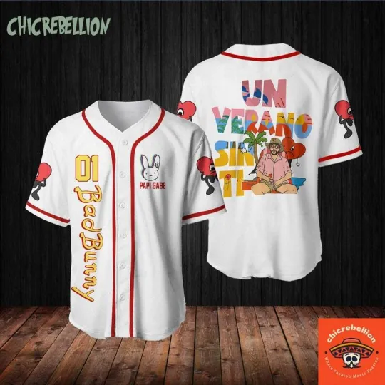 Personalized Bad Bunny Baseball Jersey