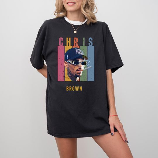 Chris Brown Shirt, Retro Hip Hop Graphic Tee, Urban Music Merch T-Shirt, 90s R&B Aesthetic Fan Gift, Oversized Unisex Streetwear