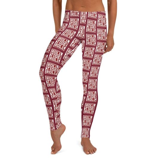 Roll Tide Women's Leggings - Cozy Athletic Pants for College Football Fans