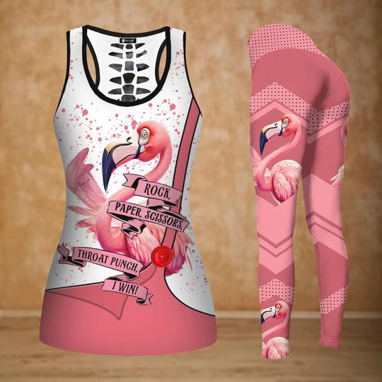 Funny Flamingo Tank Top, Cute Women Legging, Funny Animal Women Shirt, Nature Lovers Workout Legging, Women Yoga Pant, Gift For Her