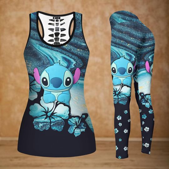 Lilo And Stitch Tank Top, Disney Women Legging, Magic Kingdom Tee, Stitch Workout Legging, Cartoon Movie Shirt, Disney Birthday Gift