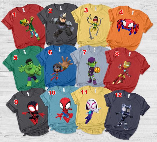 Spidey and His Amazing Friends Shirt, Spiderman Birthday Shirt, Superhero Family Shirt