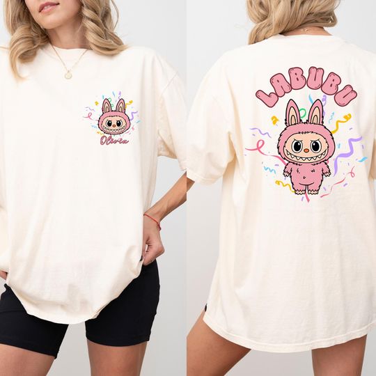 Custom Labubu The Monsters Shirt, Labubu Clothes Monster T-shirt Cute Labubu Shirt Popmart Labubu Shirt Zimomo Tycoco Spooky Pato Mokoko