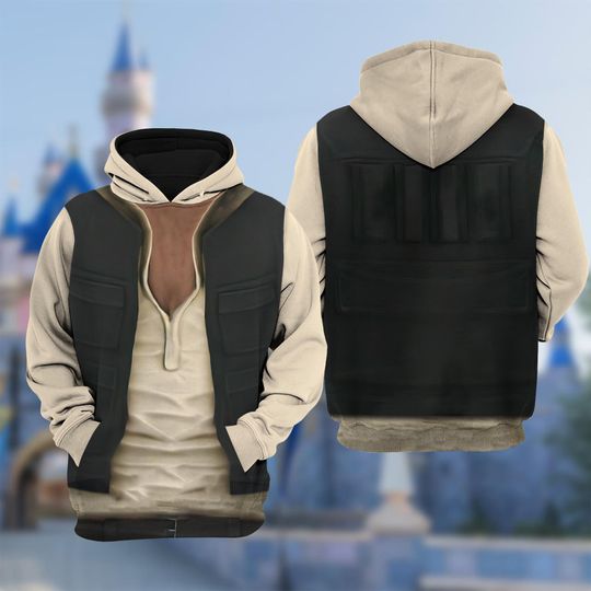 Star Wars Han Solo Hoodie Cosplay 3D Shirt for Halloween Costume