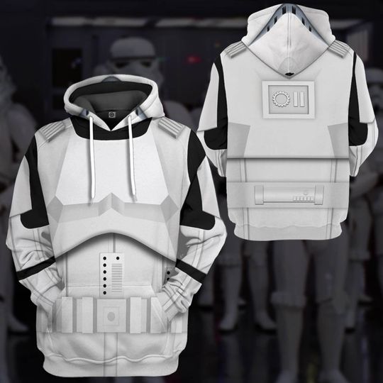 Stormtrooper Full Print 3D Hoodie, Star Wars Cosplay