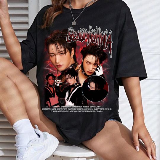 Vintage Seonghwa Ateez T-shirt, Ateez The World Ep.Fin Will Album Shirt, Ateez Golden Hour Part 2 Tee, Ateez 2025 World Tour in Your Fantasy